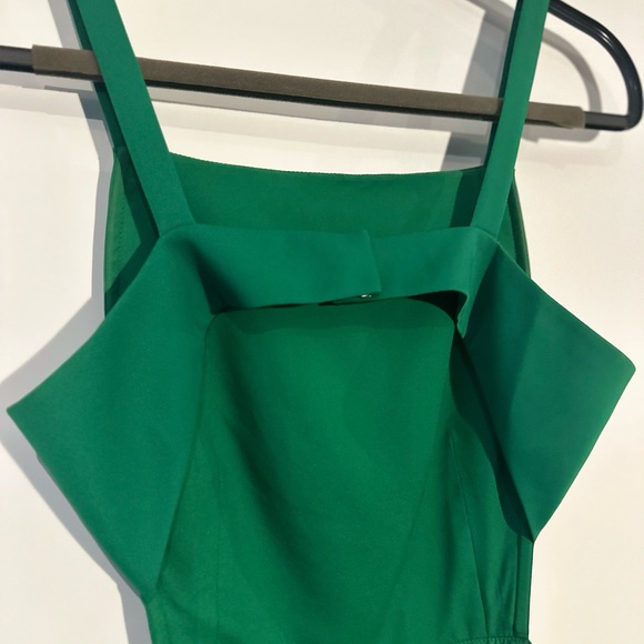 BCBGMAXAZRIA Brielle 🟢 Open-Back, Side-Pleated Dress - Picture 5 of 10